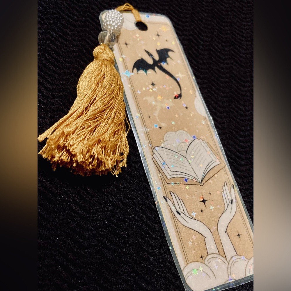 Fourth wing holographic bookmark